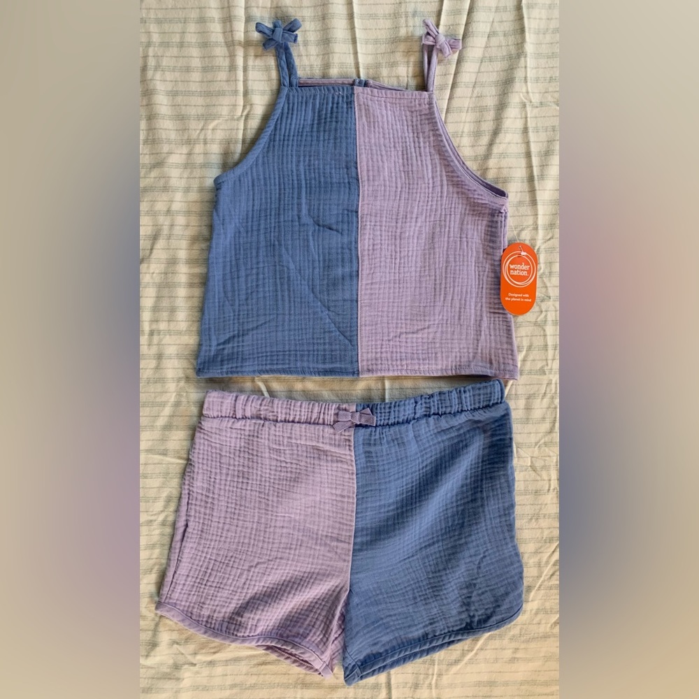 XXL / NWT / 18 Girls Set / Wonder Nation Light Purple & Blue / 100% Cotton